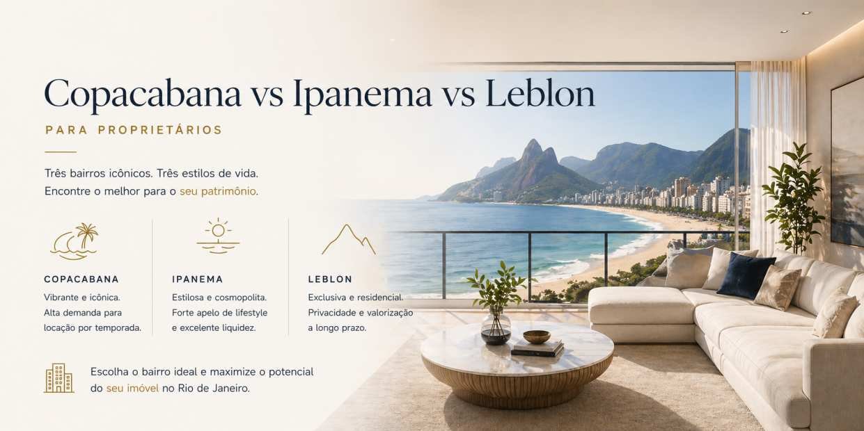 Melhor area rio proprietarios copacabana vs ipanema vs leblon
